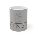 Ceramic Mug — Minimal Gray ‘RINZER’ Logo Coffee Cup Kaffeetasse
